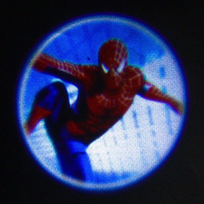 Часы проектор «Человек-паук», свет