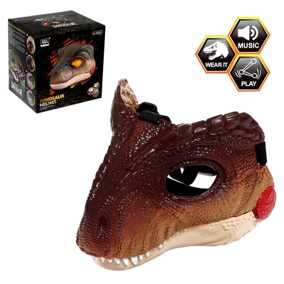 Интерактивная маска динозавра «Раптор», звуковые эффекты, работает от батареек