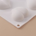 Форма для муссовых десертов и выпечки «Рандеву», 30×14,4×2 см, 8 ячеек (4,9×4,4 см), цвет белый - Фото 4