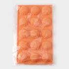 Форма для конфет и шоколада «Цветы. Хризантема», силикон, 29×17×2 см, 15 ячеек, персиковая - Фото 7