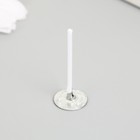 Фитиль для свечи хлопок, металл белый 2,6 см - фото 320835557