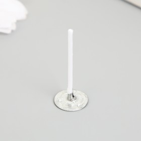 Фитиль для свечи хлопок, металл белый 2,6 см