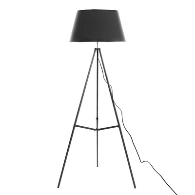 Торшер «Ханнер» E27 хром-серый 44×44×152 см