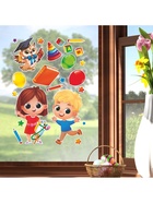 Наклейки витражные «Выпускной в детском саду», 33×50.5 см - Фото 2