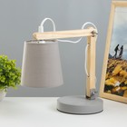 Настольная лампа «Бенд» Е14 40 Вт серый 22×14×42 см RISALUX - Фото 2