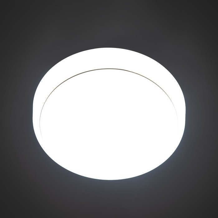 Светильник "Джолли" LED 12Вт 6000K белый d.21 см - фото 1906514638