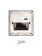 Встраиваемый светильник для лестницы с датчиком движения, 1.5 Вт, 60 Лм, 3000К, 86×86 мм, 220 В, чёрный, свечение тёплое белое - Фото 6