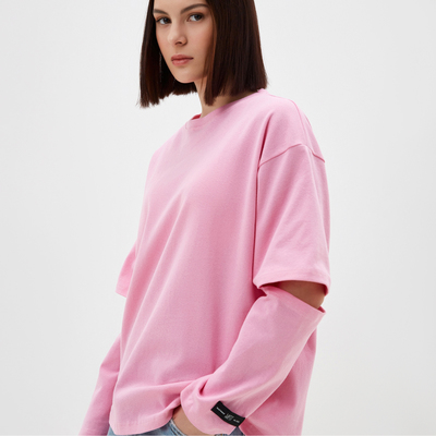 Лонгслив MIST: Base, размер 42-44 (S-M), розовый