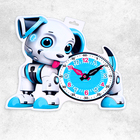 Плакат "Учимся определять время" собачка, 32,5х32,5 см - фото 292990376