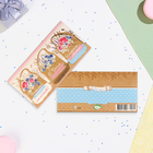 Конверт для денег "С Днём Рождения!" тиснение, цветы в сумках, 16,5х8,5 см (комплект 10 шт) - фото 23504830