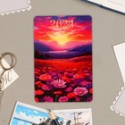 Календарь карманный "Природа" 2024 год, 9,5х6,5 см, МИКС (комплект 12 шт) - фото 25634951