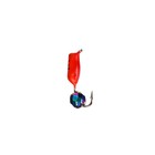 Мормышка Столбик с граненым шариком "Хамелеон" (красный), вес 0.8 г, размер 2.5 - фото 11767071