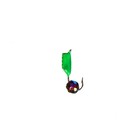 Мормышка Столбик с граненым шариком "Хамелеон" (зелёный), вес 0.8 г, размер 2.5 - Фото 1