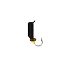 Мормышка Столбик чёрная, вес 0.6 г, размер 2.5 - фото 320777590