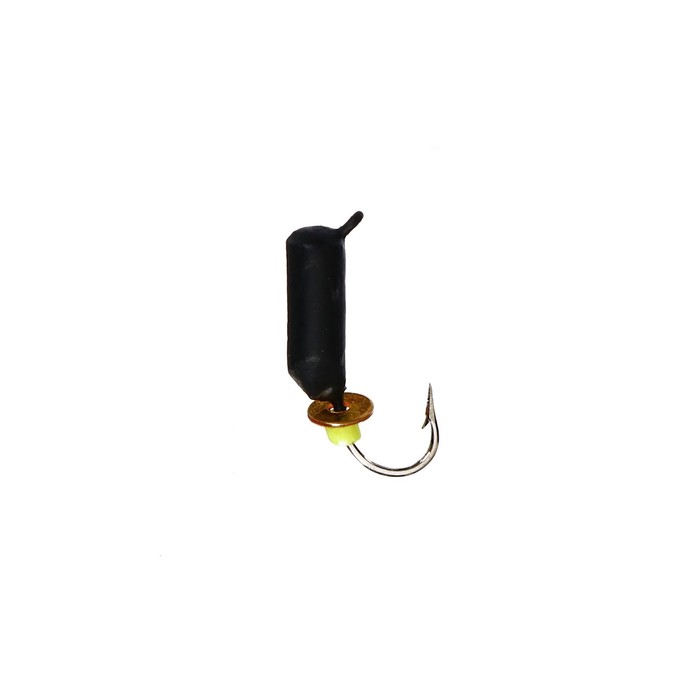 Мормышка Столбик чёрная, вес 0.6 г, размер 2.5 - Фото 1