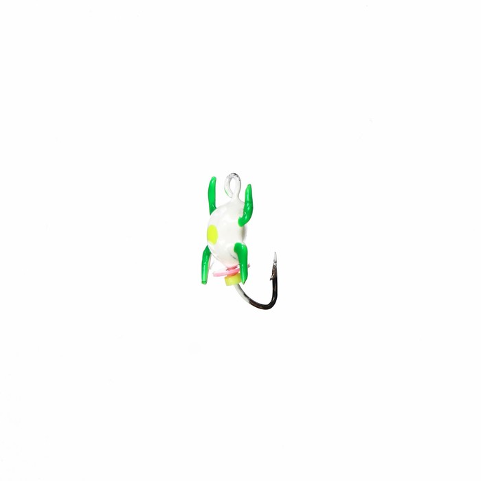 Мормышка Жук "БЕЛЫЙ" с лапками, вес 0.2 г, размер 2 - Фото 1