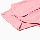 Боди с длинным рукавом, цвет розовый, рост 68 см - фото 23364461