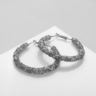 Серьги-кольца «Шанталь» d=5, цвет серебро - Фото 1