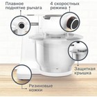Кухонная машина Bosch MUMS2EW40, 700 Вт, 3.8 л, 4 скорости, 3 насадки, бело-серая - фото 51497517 Кухонная машина Bosch MUMS2EW40, 700 Вт, 3.8 л, 4 скорости, 3 насадки, бело-серая - фото 51497517