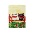 Блокнот-скетчбук А5, 60 листов на гребне "Хвостики", твёрдая обложка, блок офсет 100 г/м2, МИКС - фото 23364785