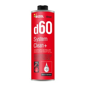 Присадка для дизельного двигателя BIZOL Diesel System Clean+ d60, 1 л