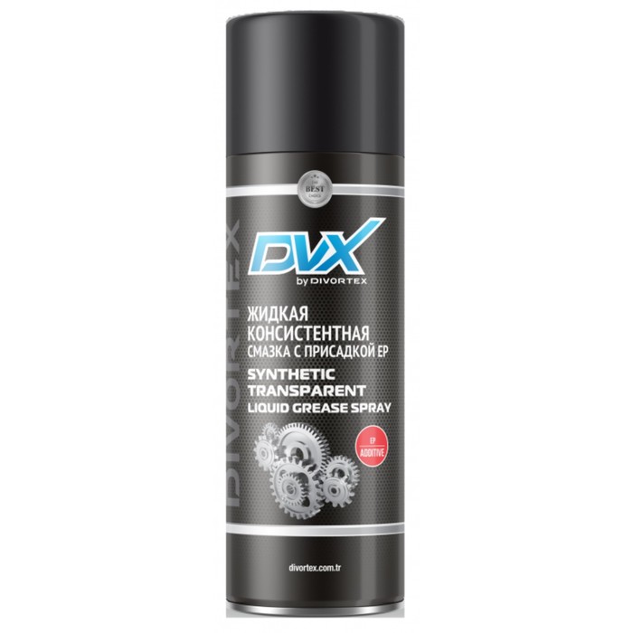 Смазка универсальная DVX Synthetic Transparent Liquid Grease Spray with EP, синтетическая, аэрозоль, 400 мл - Фото 1