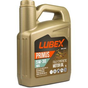 Масло моторное LUBEX PRIMUS MV 5W-30 CF/SL A3/B4, синтетическое, 4 л
