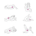 Вибратор для пар с вакуумно-волновой стимуляцией клитора,10 режимов, с пультом ДУ, розовый - Фото 9