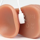 Вибратор реалистичный, фрикции, 10 режимов, нагрев 39 °С, пульт ДУ, 23×4.2 см, телесный - Фото 9