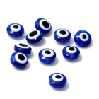 Бусина «Глаз» плоский, d=8 мм (набор 10 шт.), цвет синий - фото 320778102