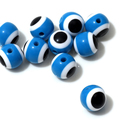 Бусина «Глаз» круглый, 1×1×1 см, (набор 10 шт.), цвет светло-синий - фото 320778113