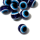 Бусина «Глаз» овальный, 1,2×1,1×1,1 см, (набор 10 шт.), цвет синий - Фото 2