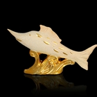 Сувенир керамика "Золотой осетр" 20,5х37х6 см - Фото 1