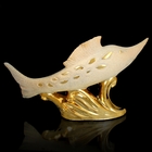 Сувенир керамика "Золотой осетр" 20,5х37х6 см - Фото 3