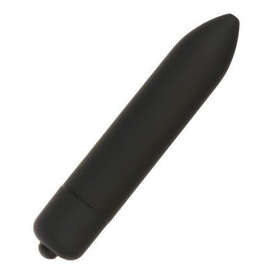Вибратор вибропуля, ABS-пластик, софт-силикон 10 режимов, 9 см, черный