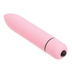 Вибратор вибропуля, ABS-пластик, софт-силикон 10 режимов, 9 см, розовый - Фото 4