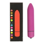 Вибратор вибропуля, ABS-пластик, софт-силикон 10 режимов, 9 см, бордовый - Фото 2