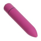 Вибратор вибропуля, ABS-пластик, софт-силикон 10 режимов, 9 см, бордовый - Фото 3