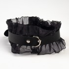 Эротический БДСМ набор с черным кружевом, чёрный, экокожа, 9 предметов - Фото 19
