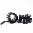 Эротический БДСМ набор с черным кружевом, чёрный, экокожа, 9 предметов - Фото 9