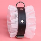 Эротический БДСМ набор с белым кружевом, чёрный, экокожа, 9 предметов - Фото 6