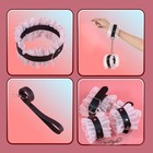 Эротический БДСМ набор с белым кружевом, чёрный, экокожа, 9 предметов - Фото 4