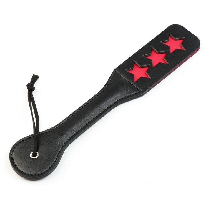 Шлёпалка БДСМ «Звезды», черная, ПВХ, 38×5 см - Фото 1