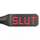 Шлёпалка БДСМ «SLUT», черная, ПВХ, 38×5 см - Фото 4