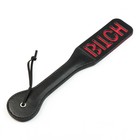 Шлёпалка БДСМ «BITCH», черная, ПВХ, 38×5 см - Фото 2