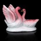 Сувенир керамика "2 лебедя "Большой любви" розовый, 6,6х10х4 см - Фото 4