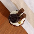 Муляж - магнит "Кексик" шоколадный, 4х4х5см - Фото 3