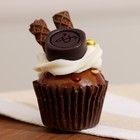 Муляж - магнит "Кексик" шоколадный, 4х4х5см - Фото 4