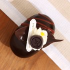 Муляж - магнит "Пирожное Бонбон" шоколад, 8х5х6см - фото 8103753