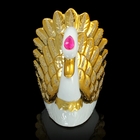 Сувенир керамика "Лебедь с позолоченными крыльями" 14,5х13х11,5 см - Фото 3